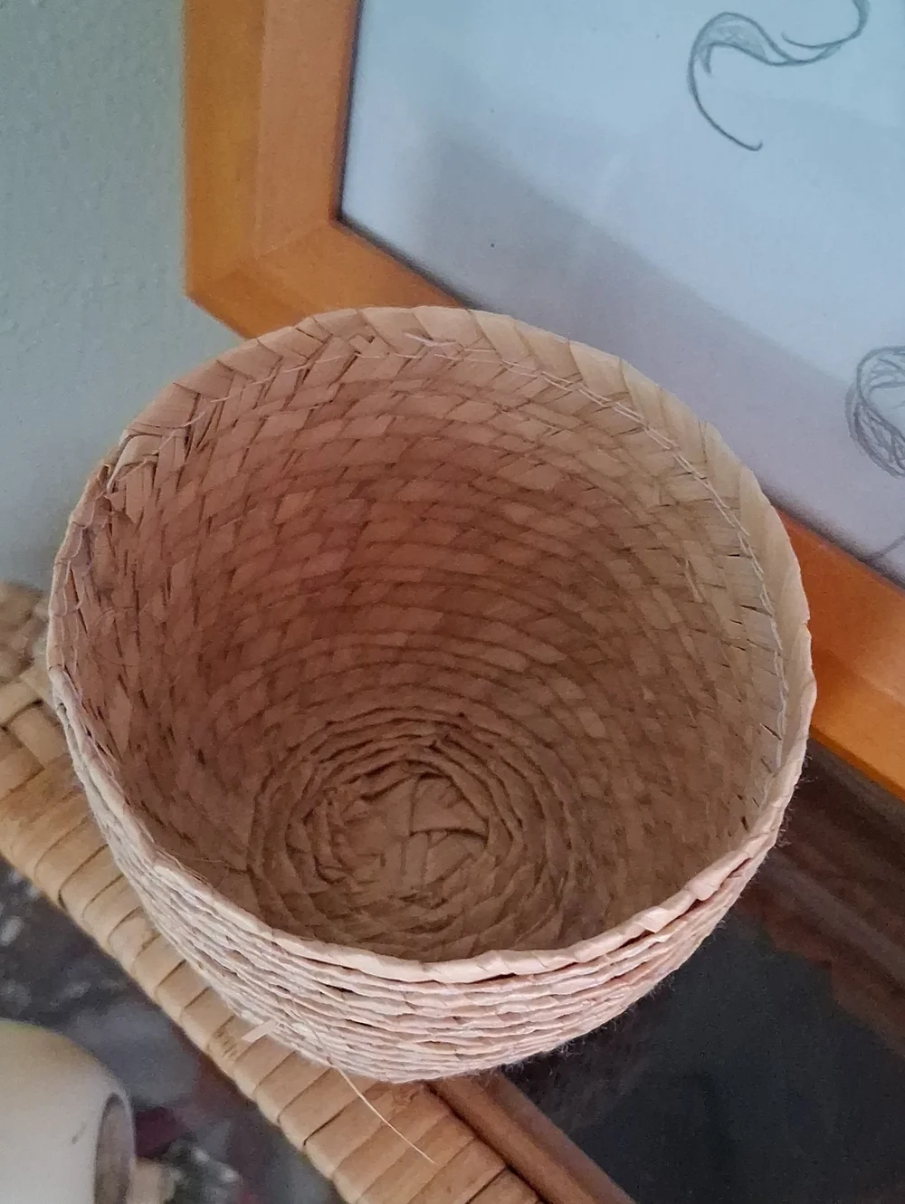 Mini Natural Woven Decorative Basket - Neutral